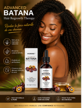 Traitement avancé à l’huile de Batana pour la repousse des cheveux