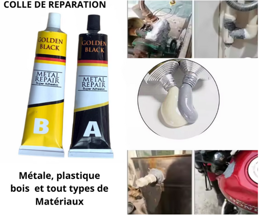 Colle de Réparation Ultra-Résistante A+B – Réparez Tout Sans Soudure En Quelques Minutes , 2 EN 1